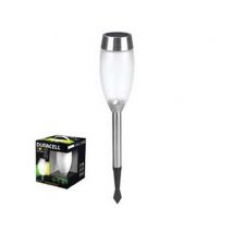 1pz lampada solare led glass in set da 4 pezzi - ø mm.90x476h. - 5 lumen cod:ferx.fer314503