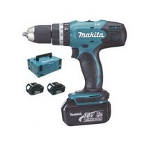 1pz trapano avvitatore percuss.2 vel batt. litio 18v 3ah dhp453rf3j batterie cod:ferx.fer325509