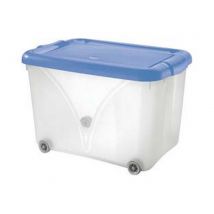 3pz contenitore "jumbo" con coperchio e ruote - cm.58,5x38,5x38h. lt.60 cod:ferx.fer331012