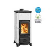 1pz stufa legna emiliana 6,5 kw bianca conto termico misure cm45,3x49x95h. peso cod:ferx.fer351133