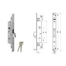 1pz serratura tripl. infilare montanti persiane quadro maniglia 746k mm.30 cod:ferx.fer351508