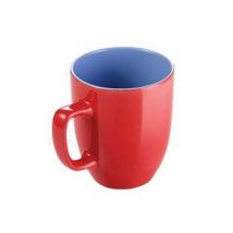 12pz tazza mug "crema shine" rossa ml.300 - ø cm.8x9,5h. cod:ferx.fer354462