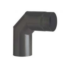 1pz gomito 90 porcellanato stufe legna nero opaco "ala smalto top" mm120 cod:ferx.fer363204