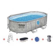 1pz piscina power steel swim vista ovale telaio portante cm427x250x100h cod:ferx.fer379878