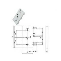 1pz serratura triplice infilare multifunz. cilindro eu. + d/m blindate 133y9 sx cod:ferx.fer381093