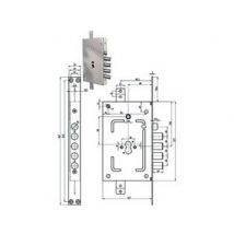 1pz serratura triplice applic. scrocco cilindro europ. blindate rev. 2655 pe cod:ferx.fer384476