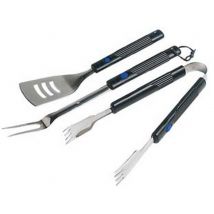 1pz set utensili per barbecue pz.3 con manici allungabili in bachelite - set p cod:ferx.fer396172