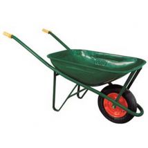 1pz carriola per edilizia verniciata lt.75 - vasca zincata verde lt.75 cod:ferx.fer396301