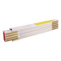 10pz doppiometro in legno bicolore serie 600 mod.617 - bianco/giallo (01128) cod:ferx.fer428040