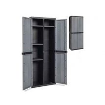 1pz armadio portascope 2 ante + 4 ripiani nero/grigio basalto art.201 cod:ferx.fer433976