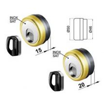 1pz defender magnetico mag monolito inox ottone lucido verniciato - mm.69x85x20 cod:ferx.fer439008