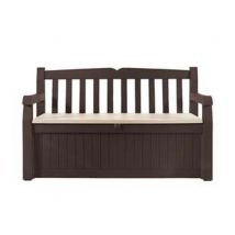 1pz panchina contenitore da giardino eden marrone - cm.140x60x84h cod:ferx.fer444712