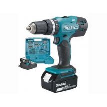 1pz trapano avvitatore percuss. 2 vel. 2 batt. 18v 3ah (dhp453rfx4) cod:ferx.fer446211