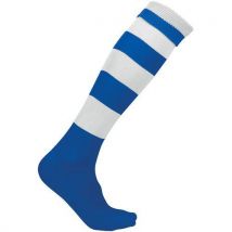 Chaussette Now One Royal/blanc Rayé