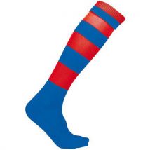 Chaussette Now One Royal/rouge Rayé