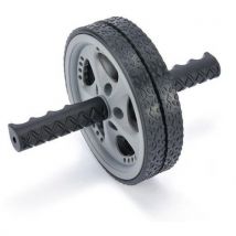 Rouleau d'entraînement abdominal - Gris/noir - PVC - Musculation et Fitness