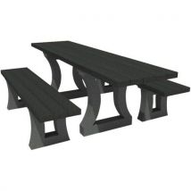 Table Arizona Pmr Avec 2 Banquettes Plastique Recyclé Espace Urbain