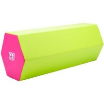 GES - Module de motricité hexagonal - Vert/rose - 100x40x40 cm - Mousse sans COV, déhoussable