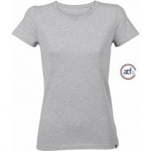 Tee-shirt Personnalisable Femme En Coton Gris Chiné