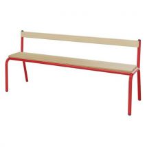 Banc Hêtre Massif Avec Dossier T4 T6 Mobidecor