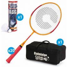 Lot De 20 Raquettes Casal Sport Init 4 + 1 Sac + 6 Volants
