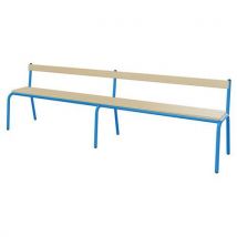 Banc Hêtre Massif Avec Dossier T4 T6 Mobidecor