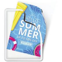 Lot de 2 - Pochette Cadre D'affichage Adhésif Magneto A4