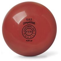 Ballon de Gymnastique Compétition Adulte Rouge Ø 190mm PVC Certifié FIG