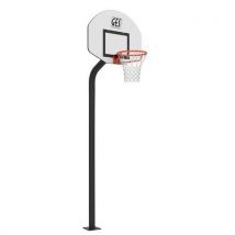 GES - But de basket Rucker Park - Hauteur 3,05m - Noir Mat - Extérieur - Conforme Code du Sport Français