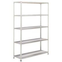 Manutan Expert - Rayonnage Rapid 2 5 tablettes 1830x1220x380 zingué - Charge 124kg/tablette - Montage sans outils