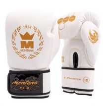 Montana - Gants de boxe X-Perience Blanc 12 Oz - Sports de Combat - Idéal Entraînement