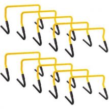 Haie d'initiation multisport - Polyéthylène Noir/Jaune - 460mm Largeur - 2 Hauteurs Possibles