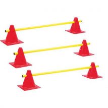 Lot 3 Mini-haies Cônes À Trous Hauteur 18cm