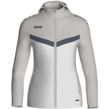 Veste À Capuche Femme Iconic Blanc/gris Jako