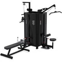 Laroq - Multipostes Tirage 4 Gamme Maxi - Noir - Acier - 230x2200x2800mm - 800kg - Éco-responsable