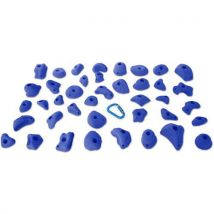 Entre Prises - Prises d'escalade Chill-Out BLEU - Polyester - Adulte - 40 pièces