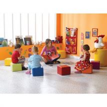 Lot De 6 Cubes - 1 Cube De Chaque Couleur - Manutan Expert