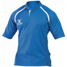 Lot de 10 - Gilbert - Maillot de Rugby X-Act Ciel Homme - Taille L - Manches Courtes - Confort et Performance