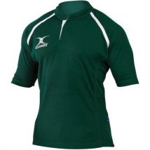Lot de 10 - Gilbert - Maillot de Rugby X-Act MC Vert Homme Adulte Taille L - Confort et Performance