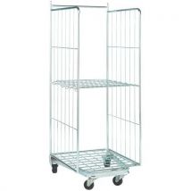 Roll-conteneur 2 Cotés Emboîtable - Force 400 Kg