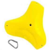 Entre Prises - Prise Escalade Triangle Sloper XXL Jaune - Polyuréthane - 37 kg - Pour Mur d'Escalade