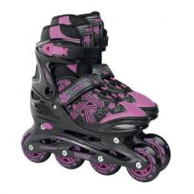 Rollers Enfant Jockey 30 Noir Et Rose