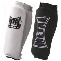 Protège Tibia Coton Métal Boxe Elast Noir