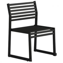 Urbantime - Banc extérieur Cortina 026 - Acier galvanisé noir L 60 cm - Design ergonomique