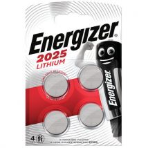 Pile Bouton Lithium Cr 2025 - Lot De 4 - Energizer