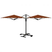 Parasol Double Dual T Carbon 3 X 6 M Sans Volant Scolaro