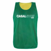 Casal Sport - Chasuble réversible Multisport - Vert Sapin/Jaune - Taille 4XS/3XS - Oeko-Tex