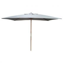 Parasol Droit Bois 3 X 2 M Proloisirs