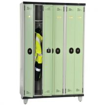 Vestiaire Compact 2 Colonnes Sur Pieds - Largeur 800 Mm - Acial