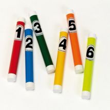 Lot De 6 Bâtons Lestés Numérotés
